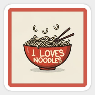 I love noodles Sticker